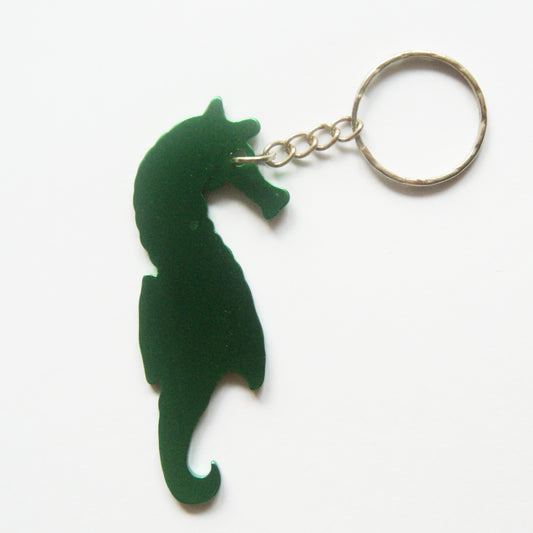 Sea Horse Shaped Aluminum Bottle Opener Key Tag