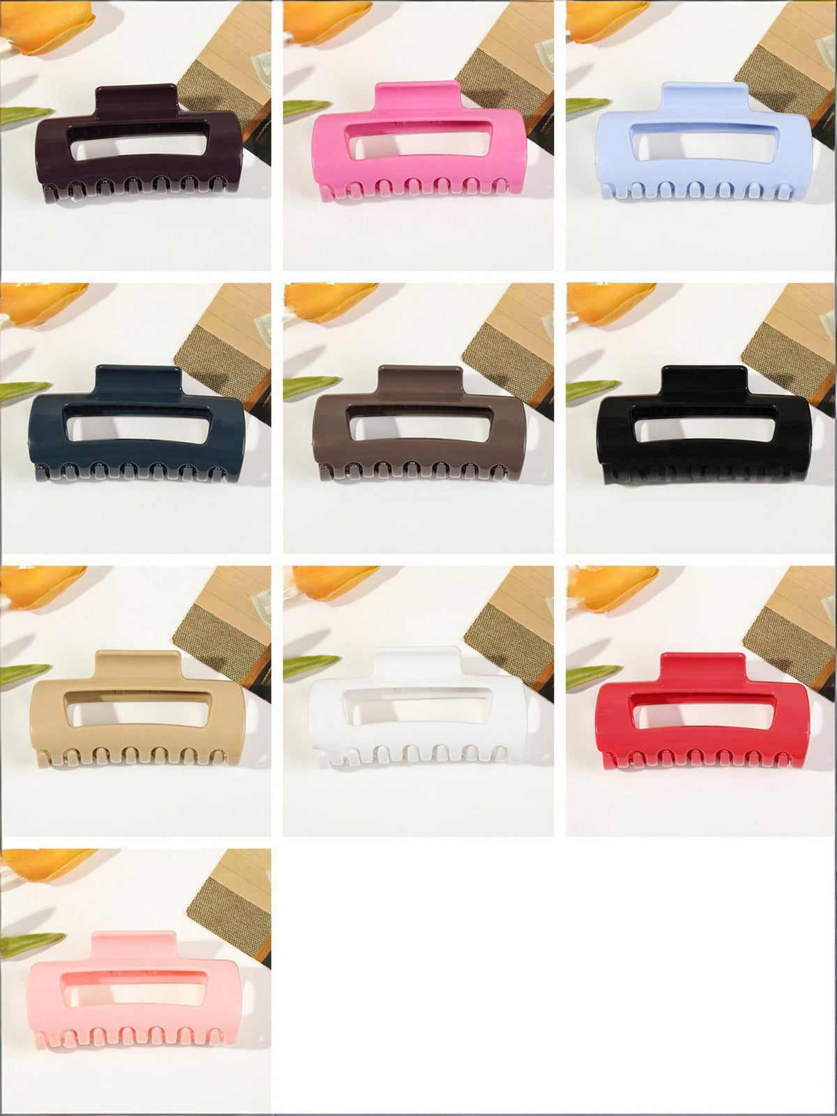 Soft Silicone Curved Hair Clips
