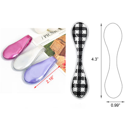 Double Sized PVC Magnetic Bookmark Book Page Clip