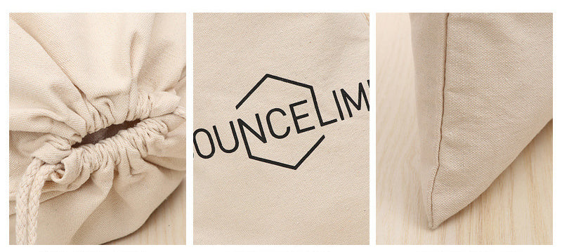 Custom 11.8" X 11.8" 8 Oz Cotton Canvas Cloth Drawstring Bags Jewelry Wedding Candy Gift Bags