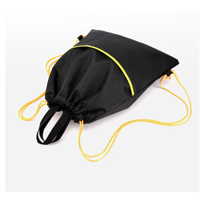 13 x 15" Drawstring Backpack with Front Pocket, Light Weight Waterproof Sports Training Bags