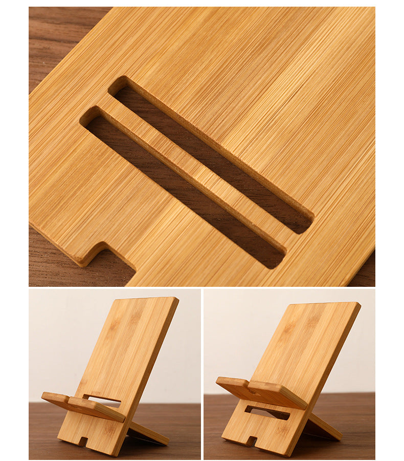 Wood Cell Phone Stand For Desk Phone Holder Tablet Display Stand (Large Size)