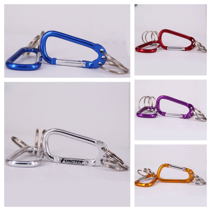 Mountaineering Buckle Hanging Ring Key Chain With Three Rings