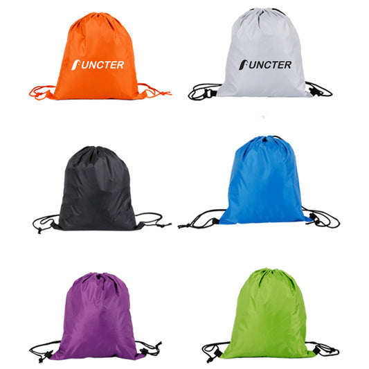 15.76 x 19.7" 210D Polyester Drawstring Backpack For Party Gym Sport Trip