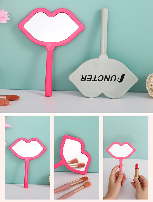 Lip Shaped Handle Mirror