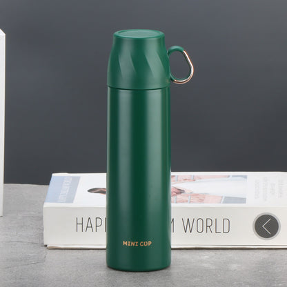 16.9oz/500ML 304 Stainless Steel Insulated Water Bottle With Screw-on Lid Portable Vaccum Mug