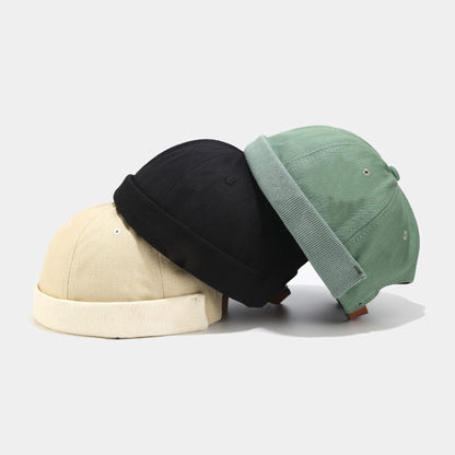 Cotton Adjustable Dockers Beanie Brimless Hat