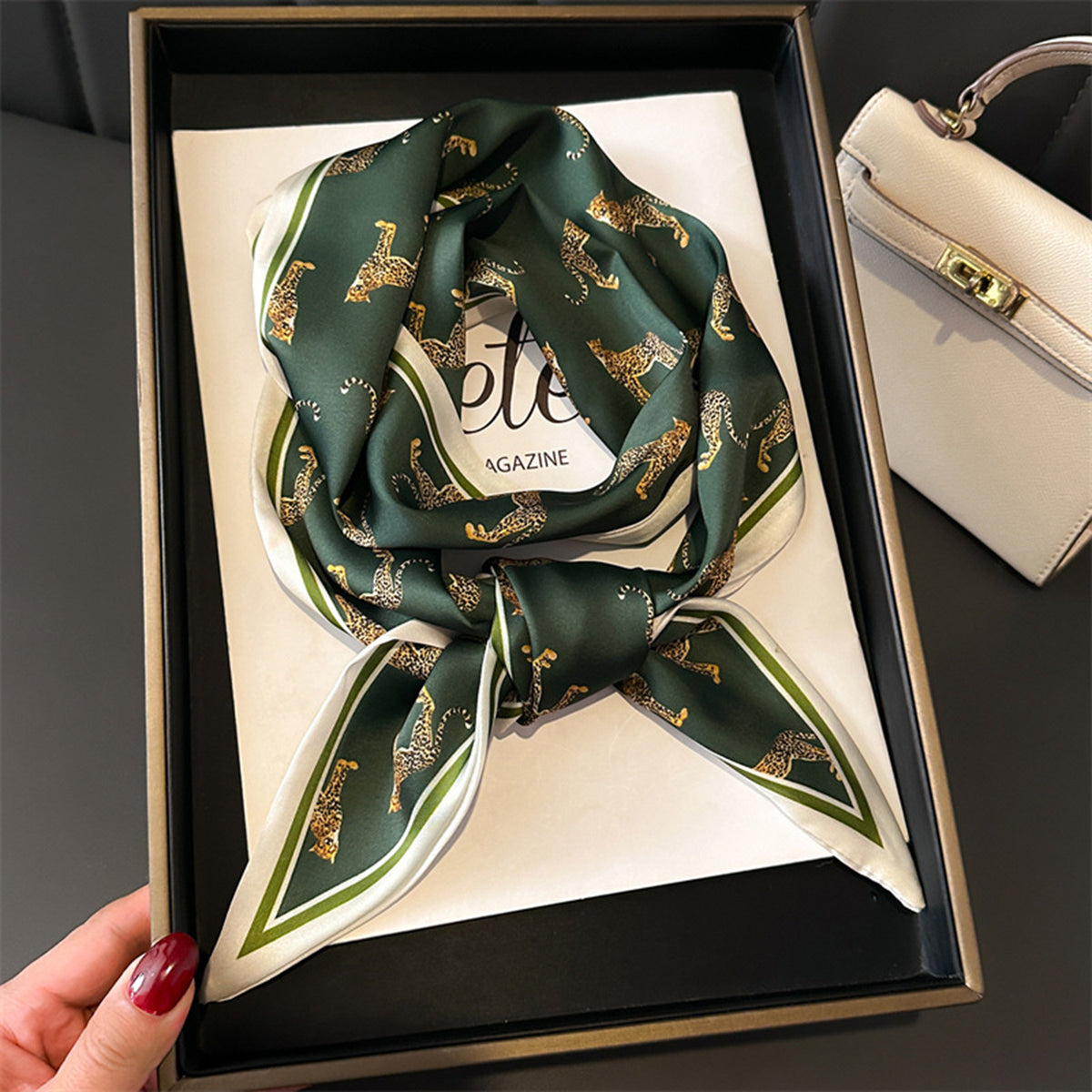 Custom 5.9" x 57" Long Silk Like Head Warp Women's Satin Neckerchief