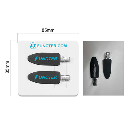 2PCS Creassless Hair Clips W/A Custom Backer Card