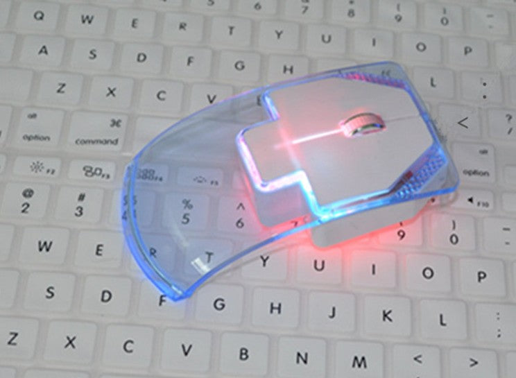 Transparent Flashing Wireless Mouse
