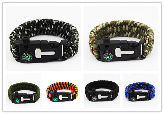 Outdoor Multifuntional Survival Bracelets w/Blade