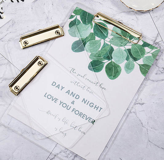 A6 Acrylic Clear Clip Boards