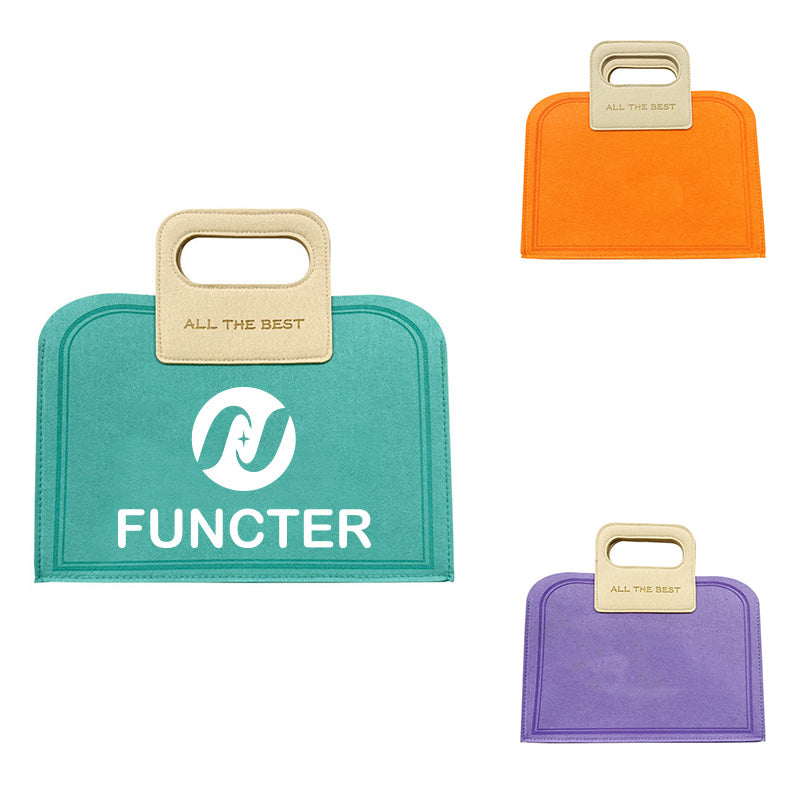 150g Lightweight Felt Tote Bag, Custom Color Chemical Fiber Felt Handbag