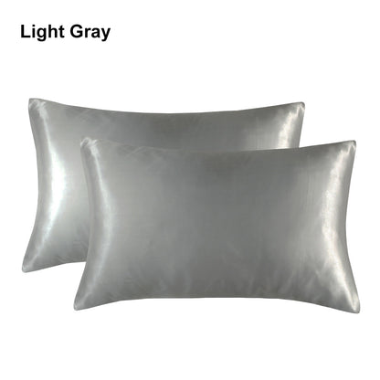 Full Printed 20 x 30" Premium Square Satin Silk Throw Pillowcase - Envelope Closure