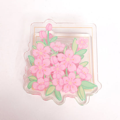 Square Acrylic Paper Photo Album Memo Clip Bag Binder Sealing Clip Food Bag Clamp-Two Sides Printing