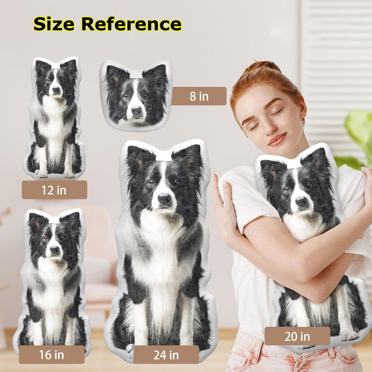 15'' to 20" Personalized Unique Stuffed Pillow Toy Custom Shaped Pillow