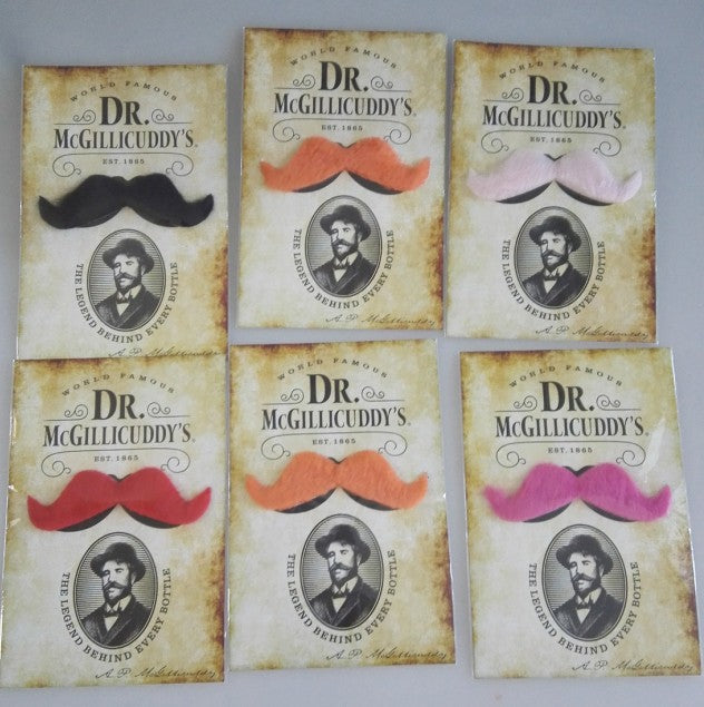 Fake Mustache W/A Custom Backer Card
