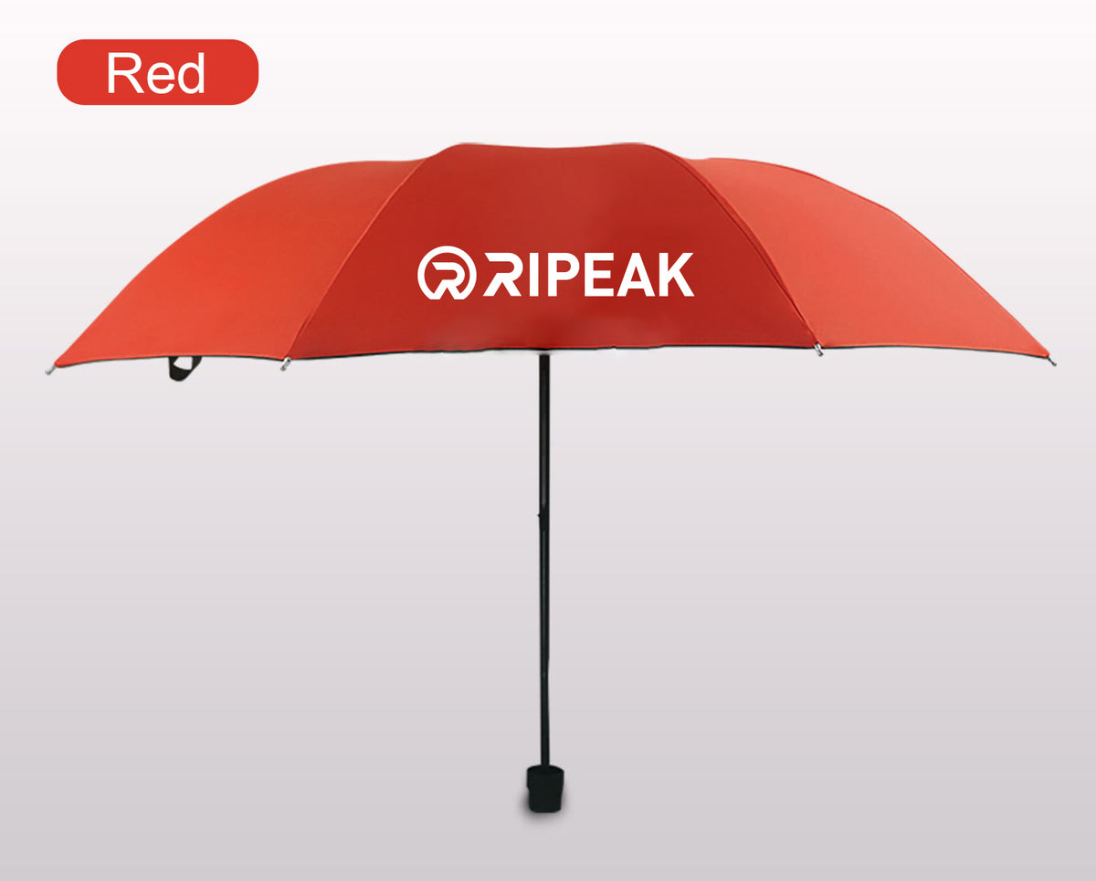 Portable Travel Triple Folding Umbrella Manual Open Umbrella