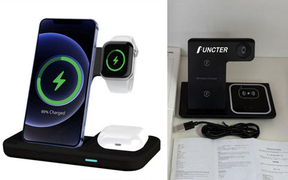 Foldable Wireless Charger Station Magnetic Wireless Charger