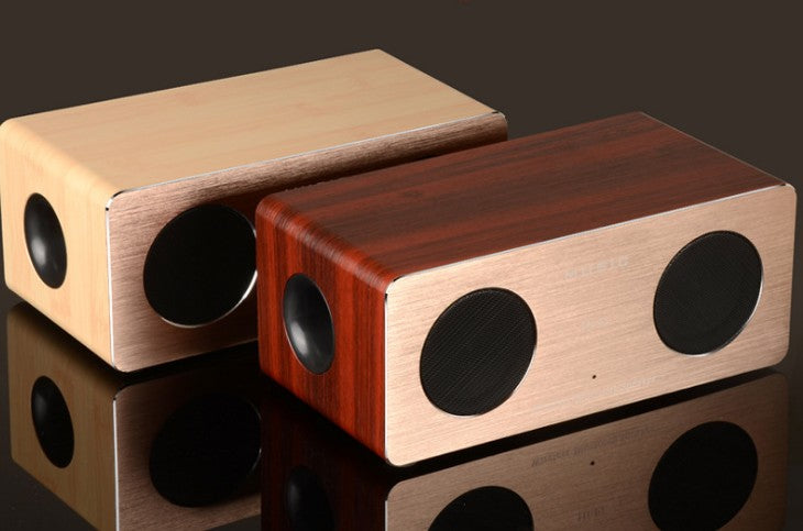 Classic Wooden Wireless Speaker Support TF Card