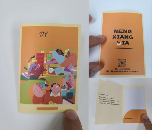 Paper Hotel Key Card Holder Sleeves