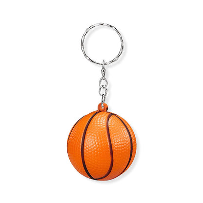1 1/2" Basketball Stress Reliever Key Chain