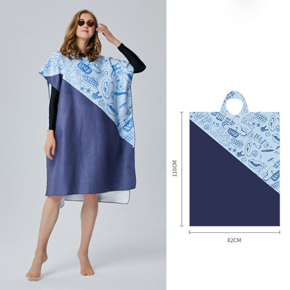 Custom Quick Dry Surfing Changing Robe Swimming Towel