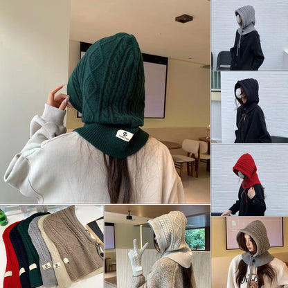 Winter Warm Knitted Hat Trendy Cute Knit Twist Cap Ear Protection for Women