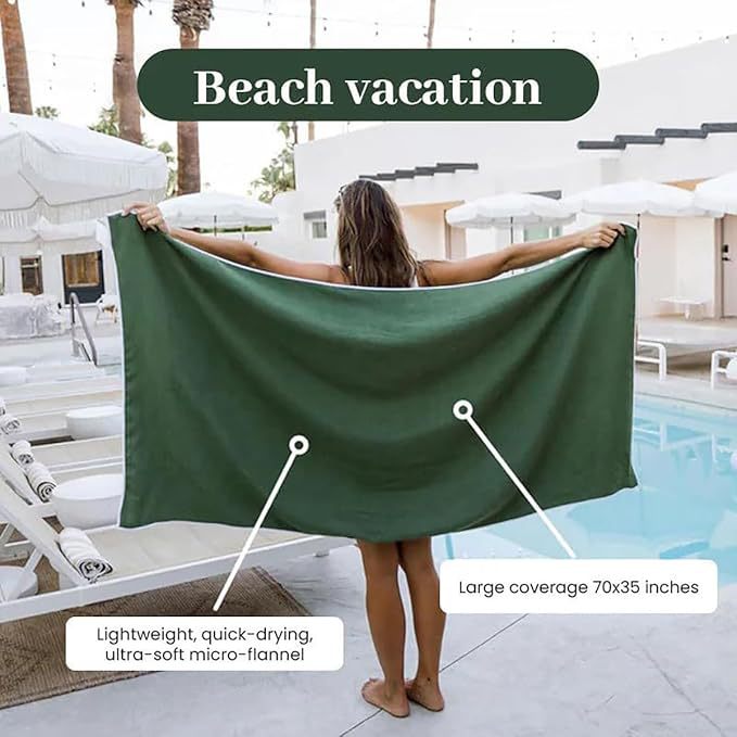 Microfiber Thin Lightweight Beach Towel