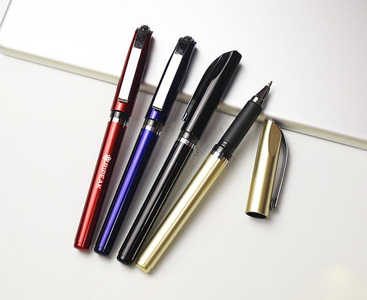 Plastic Gel Pen W/A Metal Clip