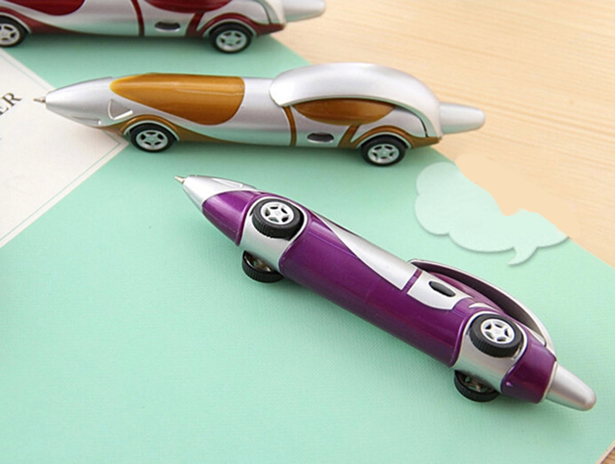 Ballpoint Pen,Funny Novelty Design Racing Car Shaped Ballpoint Pen Office Child Kid Toy Gift
