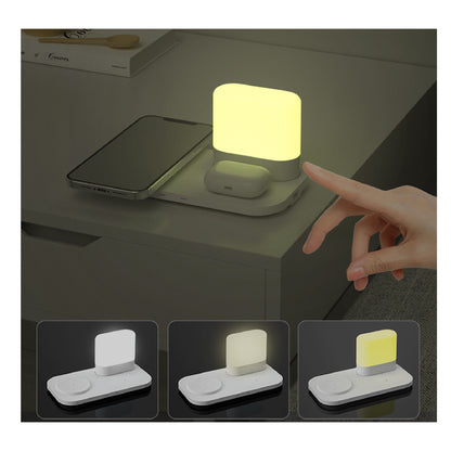 2" 1 Nightstand Lamp with Wireless Charging