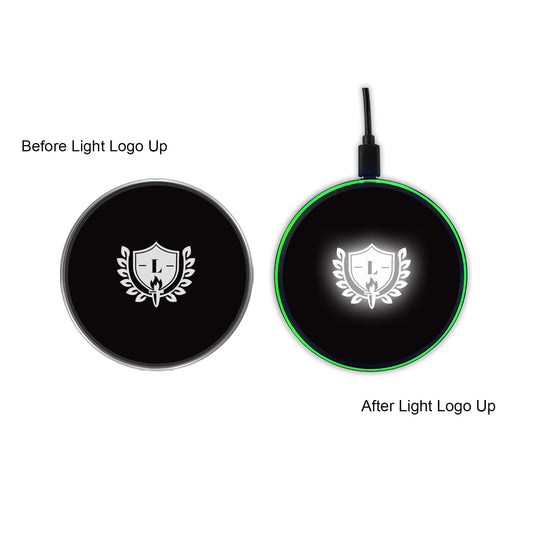 Flashing LED Light Up Wireless Charger (White Light)