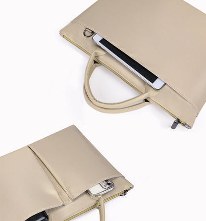 15.6" Laptop Bag Tote Bag Business Work Bag For Women With Carrying Handle And Shoulder Strap