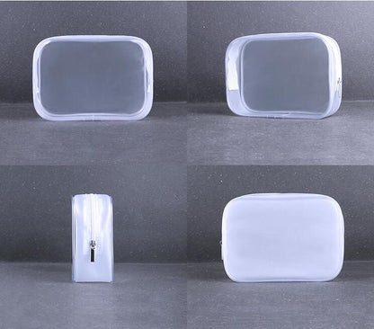 PVC Cosmetic Makeup Travel Bag 6.69'L 2.36''W 4.72''H (Medium)