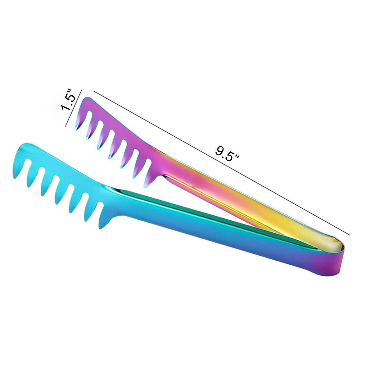 9.5" L Stainless Steel Spaghetti Tong