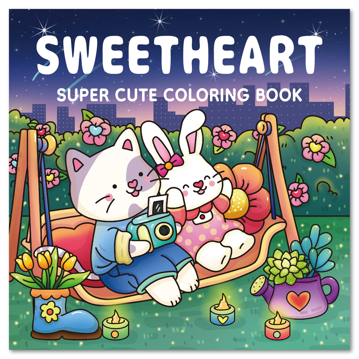 Fully Customized Pattern Coloring Book Cartoon Theme DIY Books for Adults & Kids - 40 Sheets