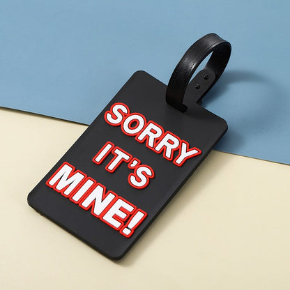 3D Raised Soft PVC Luggage Tag For Suitcase Travel Baggage Identification