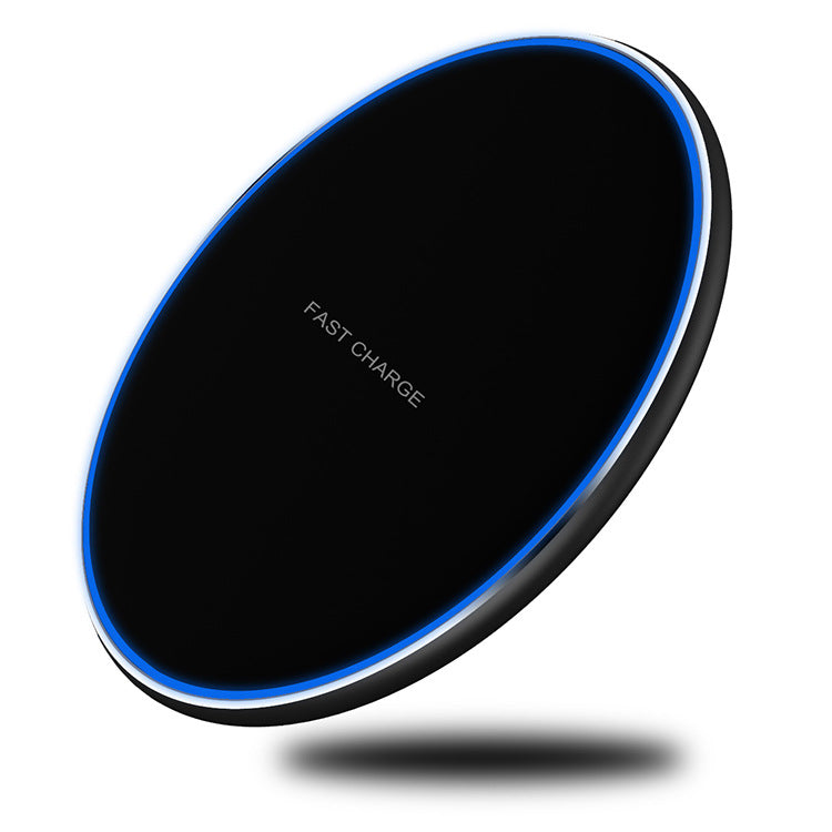 4'' Dia 10W Wireless Charger Thin Aluminum Fast Charging Pad (NO AC Adapter)