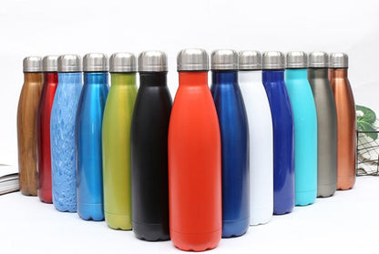 17 Oz. Vacuum Insulated Stainless Steel Bottle w/Full Color Logo