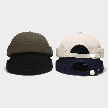 Adjustable Cotton Dockers Beanie Brimless Worker Cap