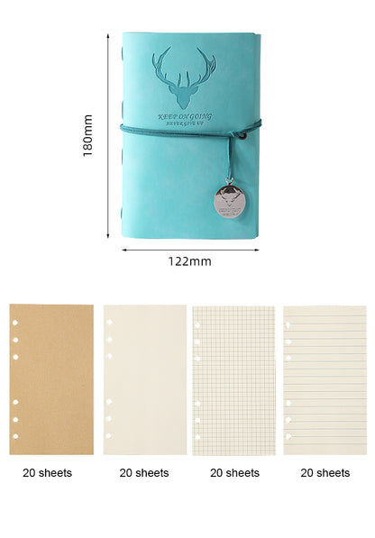 A5 PU Leather Notebook Journal Rope Closure
