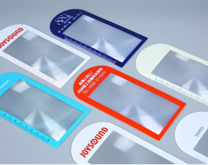 Custom Eco-Friendly PVC Business Card Magnifier/Bookmark