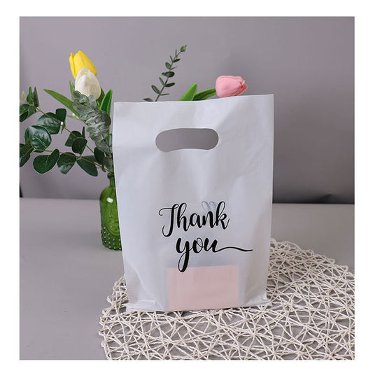5.9"x9.9" 2.4mil Merchandise Bags W/ Die Cut Handle for Boutique Bag Shopping Clothes Packaging Bags