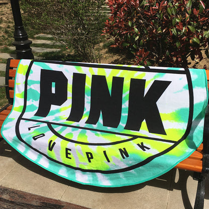 63 x 63" Custom Shape Towel Round Shaped Microfiber Beach Towels - Two Side Printing