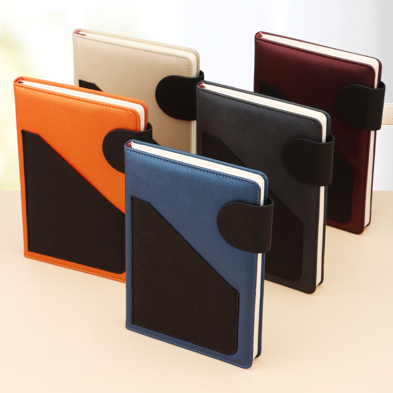 A5 PU Leather-Bound Business Notebook Writing Journal Executive Notebook Gift Set