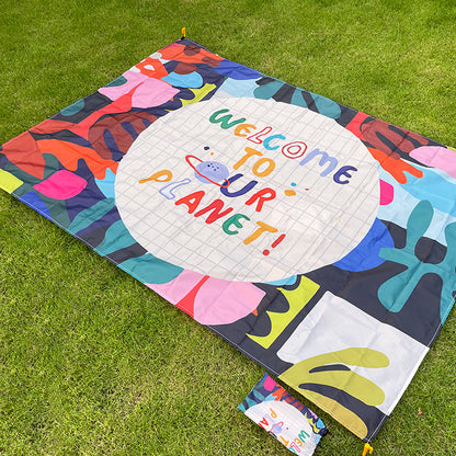 55 x 78.7" Personalized Oversized Quick Dry Sand-Free Beach Blanket Picnic Mat