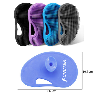 Oval Silicone Body Scrubber Shower Brush Body Exfoliator Body Cleansing
