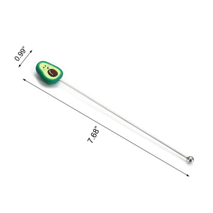 7.68 L Stainless Steel Avocado Top Beverage Stirrers Coffee Stick