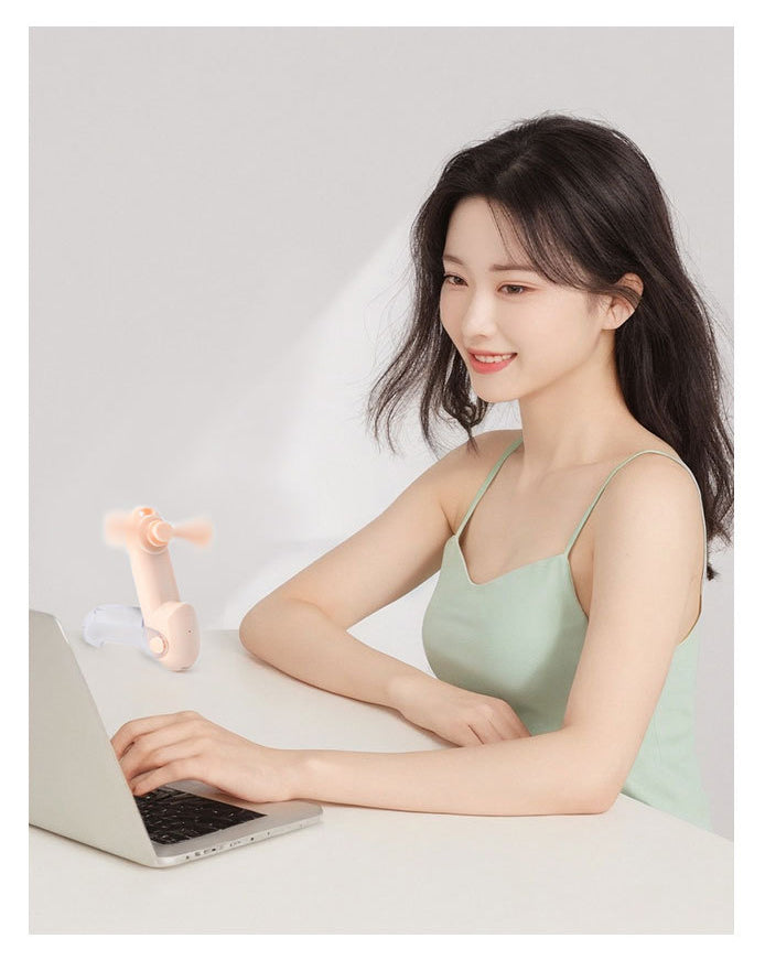 Mini Fan Handheld Fan Rechargeable Folding Fan